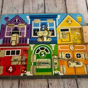 Melissa & Doug Colorful Latches Board